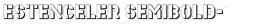 Estenceler SemiBold字体转换